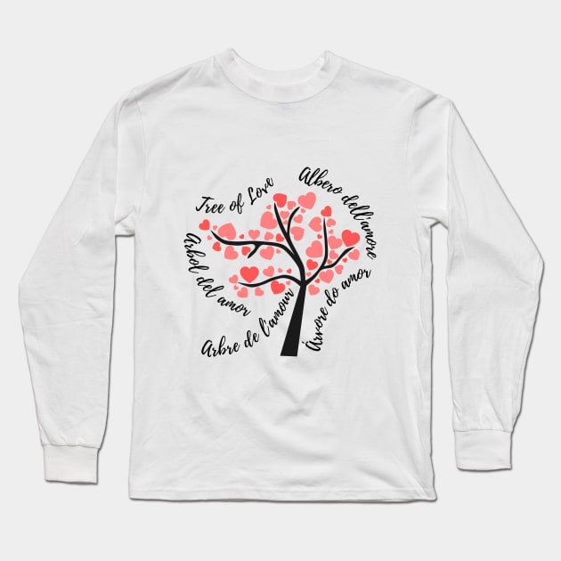 The international tree of love Long Sleeve T-Shirt by RomArte